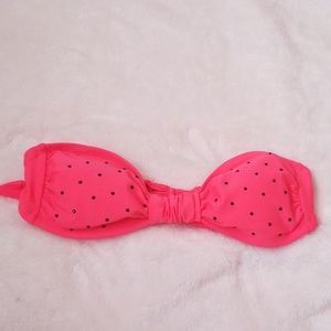 Coral strapless bikini top(price is firm)